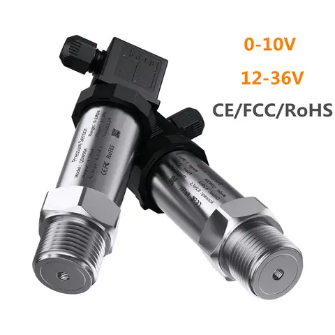 압력 트랜스미터 센서, 물 가스 오일 액체, 150psi 게이지, NPT1/4 10bar, 50mbar, 20Mpa, 0-10V G1/4 인치, 12-36V 5V 전원
