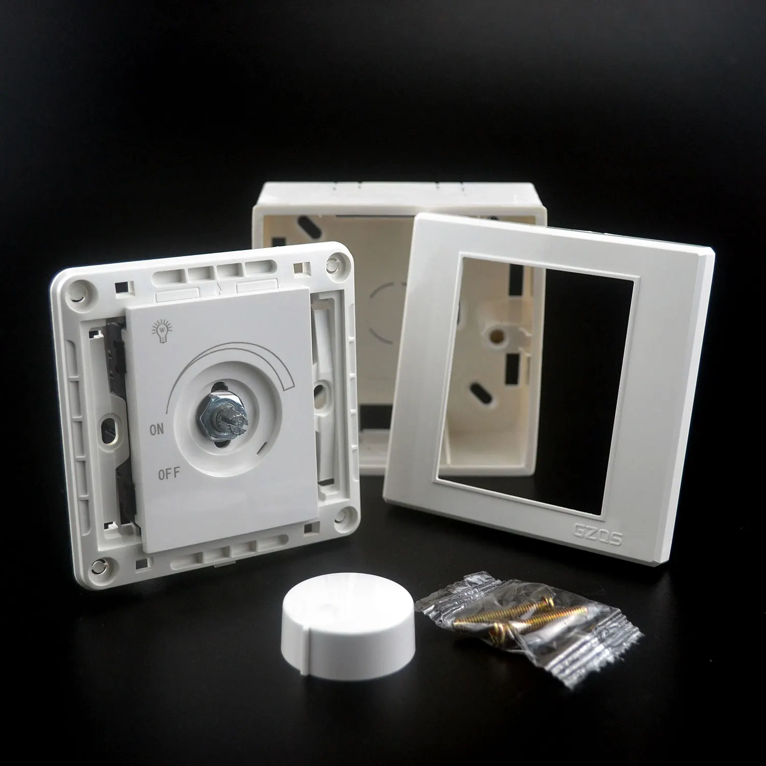 LED Dimmer Rotary Switch 220V Max 250W 200-240V Light Dimmer Switch LED Dimmer