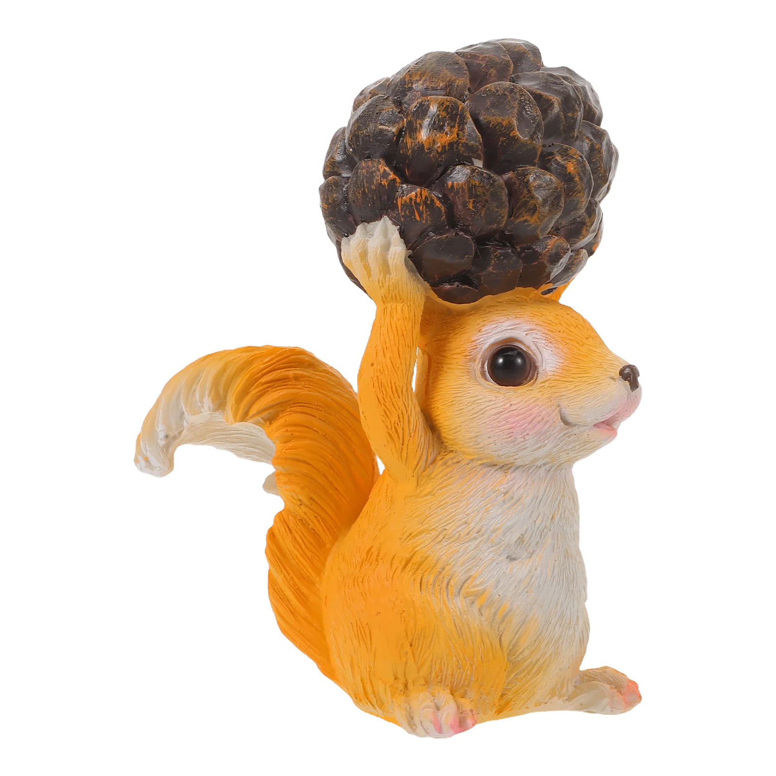 

Outdoor Decor: Resin Squirrel Holding Pinecone For Yard Landscape Garden Statues Animal Ornament Squirrel Garden Decor Resin