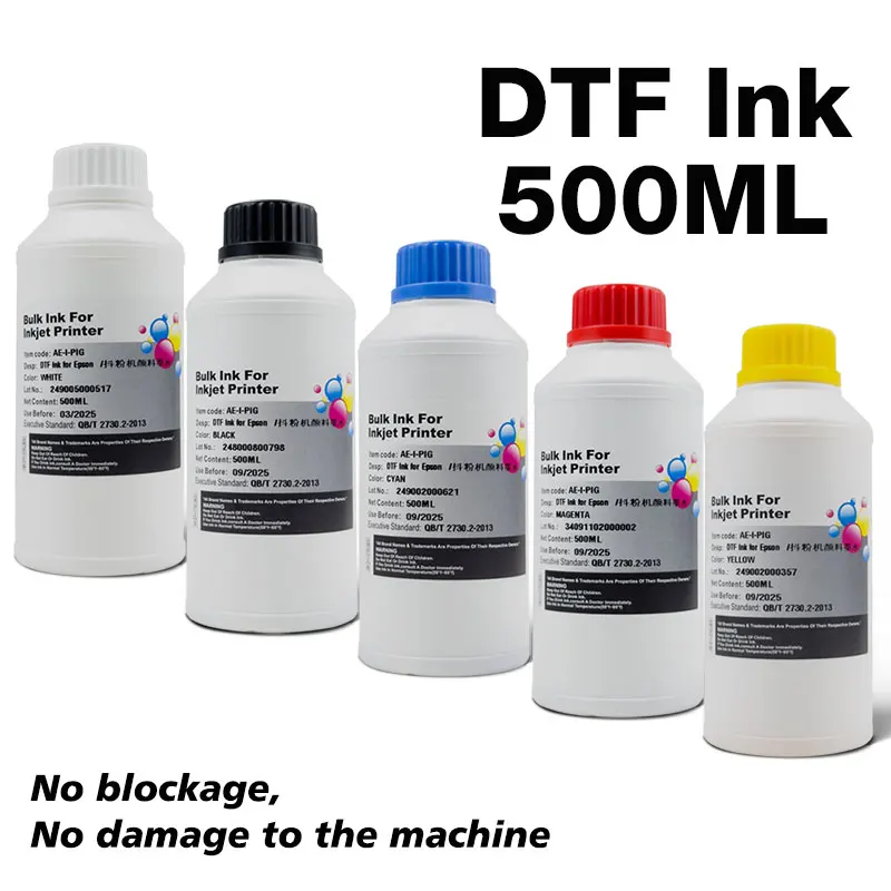 

2024 DTF Ink For Epson L1800 L800 L805 I3200 7880 1390 Modified Printer Direct Transfer Film PET Film Ordinary Quality Eco 500ML