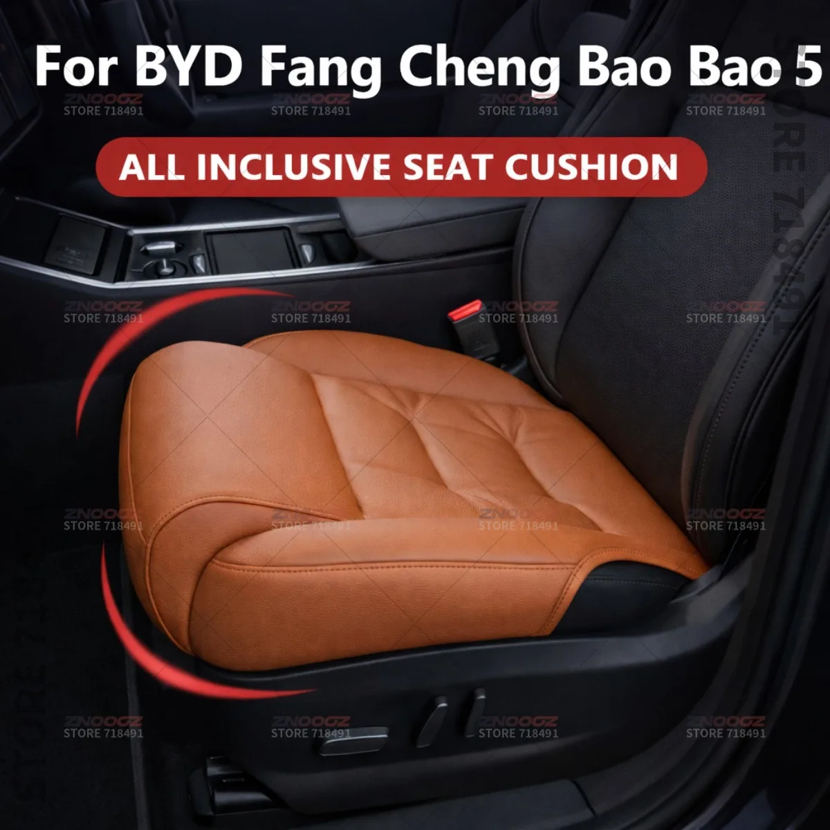 For BYD Fang Cheng Bao Bao 5 Car Seat Leg Support Extension Seat Cover Memory Foam Extender Cushion Interior Accessories