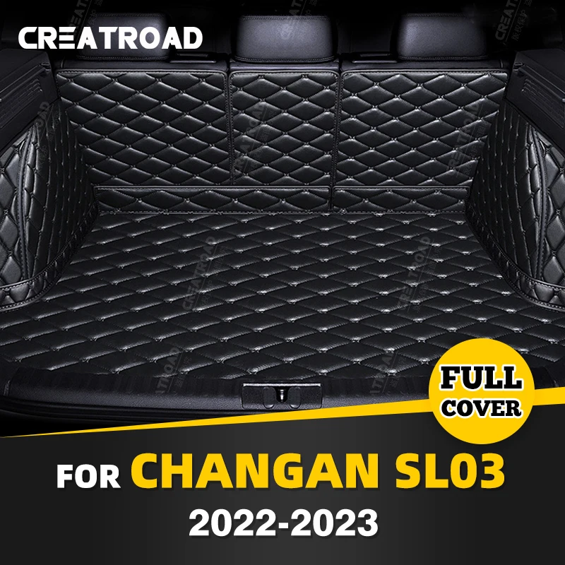 

Auto Full Coverage Trunk Mat For Changan SL03 2022 2023 Anti-Dirty Car Boot Cover Pad Cargo Liner Interior Protector Accessories