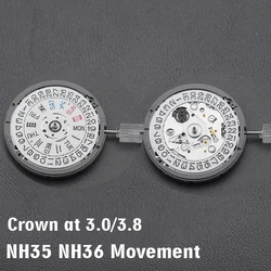 Seiko nh35 nh36ムーブメント日本の自動移動フィットseiko skx007 srpd時計用マグロメカニズムnh35anh36amovt