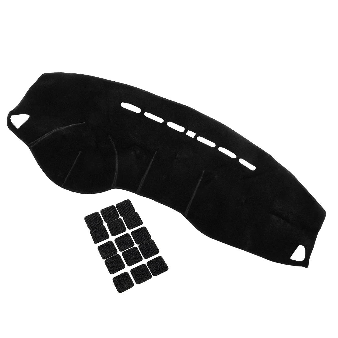 Alfombrilla autoadhesiva para salpicadero, cubierta de protección solar para alfombra, almohadilla protectora apta para Mitsubishi ASX SUV 2010-2023 LHD, poliéster negro