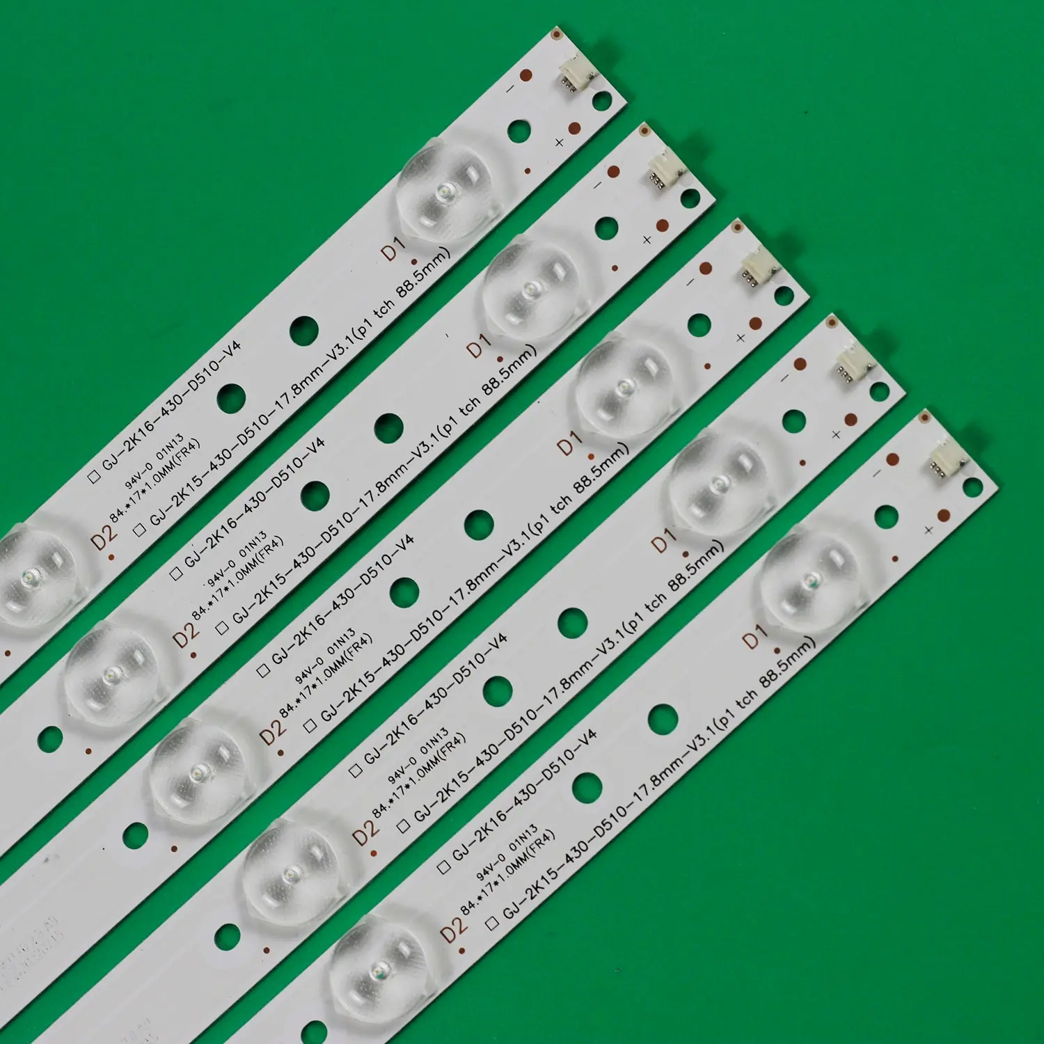 5PCS/set 10LED(3V) 842.5mm LED Strip for 43OUH6101 43PUK4900 43PUT4900 43PUH4900 43PFT4112 GJ-2K15-430-D510-17.8MM-V4 TH-43LFE8