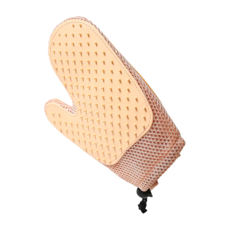 Pet Hair Remover Glove - Gentle Pet Grooming Glove Brush - Deshedding Glove - Massage Mitt with Enhanced Five Finger Design