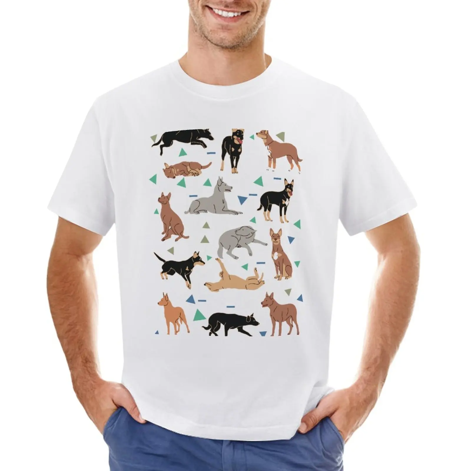 

Australian Kelpie Pattern T-Shirt sports fans plain for a boy customs mens t shirts pack