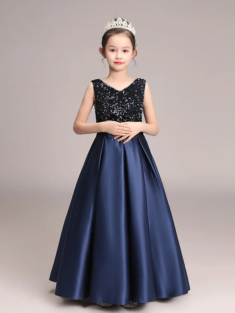 Blumen mädchen Kleid für Geburtstag formelle Party Junior Konzert Bankett Prinzessin Kleid Party kleid für Kinder Geburtstag Weihnachts kleid