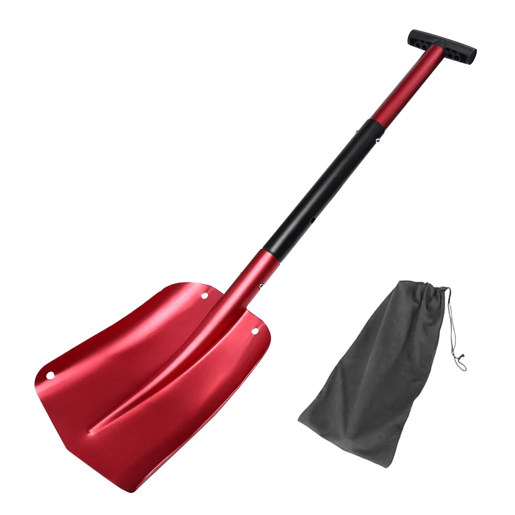 

Snow Car Metal Wide Aluminum Removal Scraper Red Retractable Ice Scrapers Travel