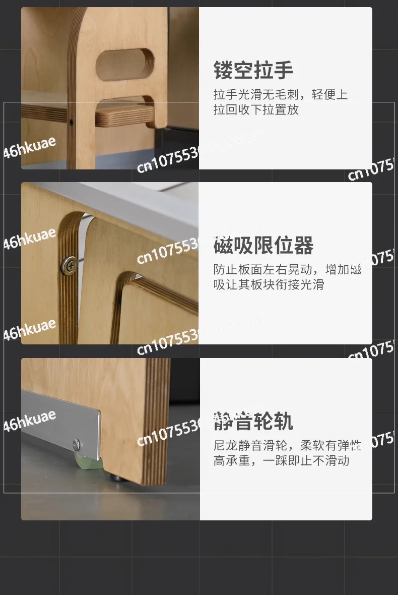 Solid wood marine board two, three steps ladder stool covered cabinet bookcase folding ultra-thin customization