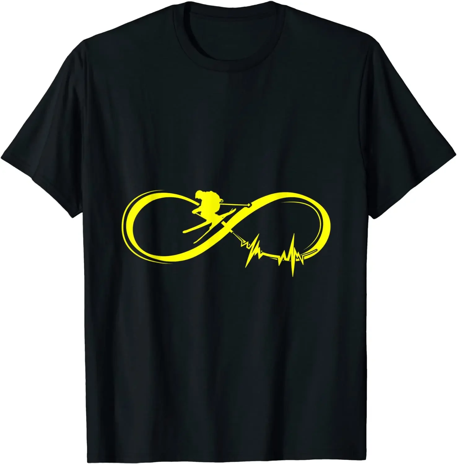 Unique Alpine Skiing Graphic Skiier Gift T-Shirt. Premium Cotton Short Sleeve O-Neck Mens T Shirt New S-3XL