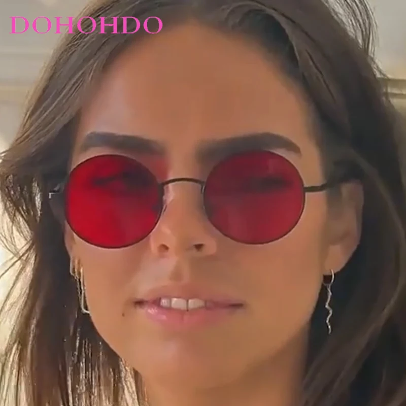 

Classic Retro Metal Small Round Frame Women Man Sunglasses Luxury Brand Designer Sunglasses Travel Fishing Driving Shades UV400