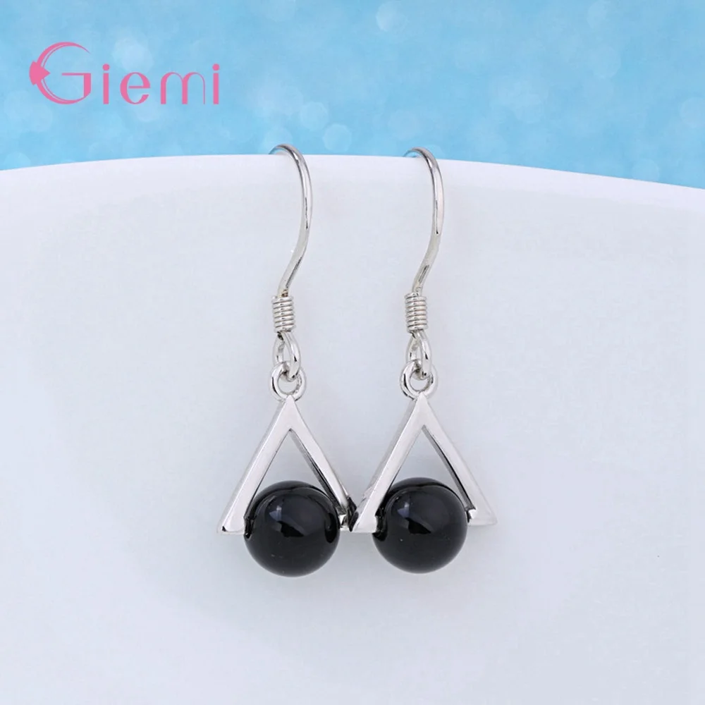 925 Sterling Silver Pendant Necklace For Decoration Classic Style Triangle Shape Best Gift For Women Party Wholesale - Image 5