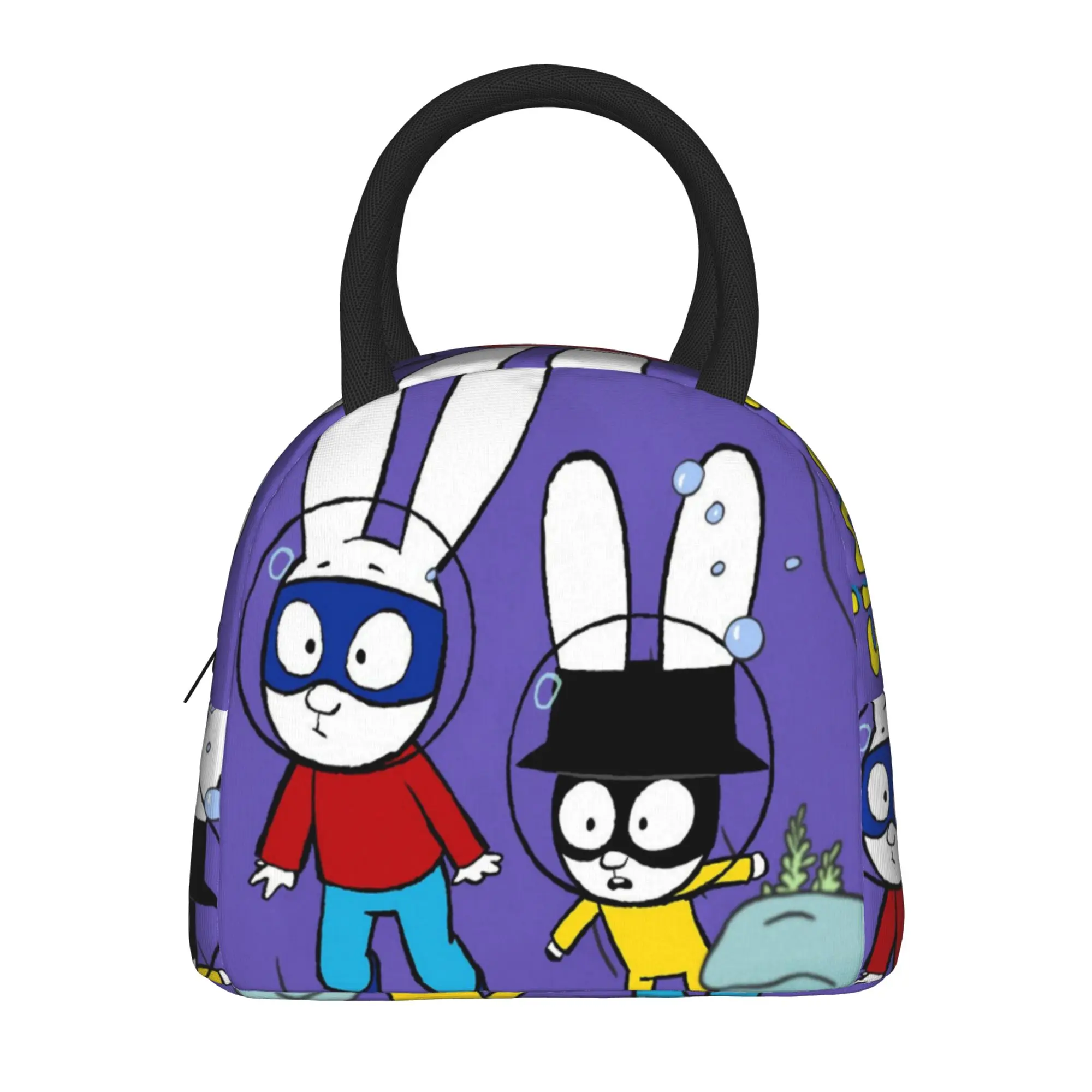 Simon Super Rabbit Thermal Insulated Lunch Bag for Office  Reusable Food Bag Container Men Women Cooler Thermal Lunch Boxes