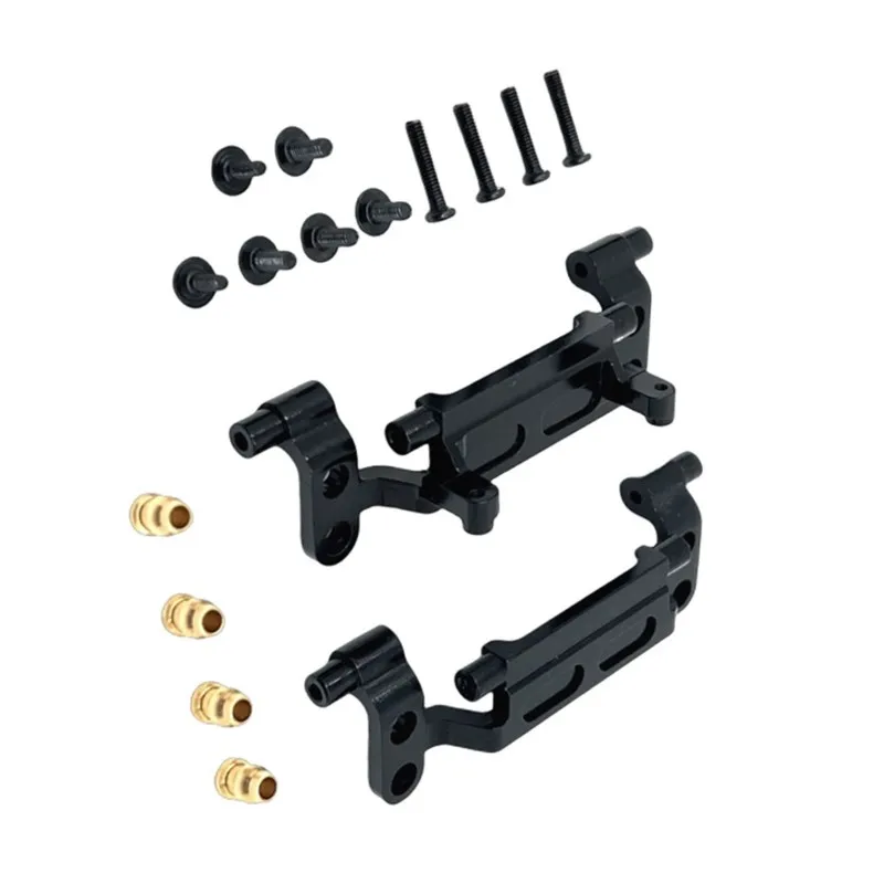 RC Car Upgrade Pull Rod Seat Steering Gear Seat Kit For MN 1/12 MN300 MN168 MN78 RC Car Accessories Black
