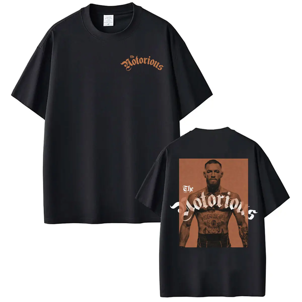 The Notorious Conor McGregor Fan Gifts T-shirts Men's Harajuku Fashion High Street T Shirts Casual 100% Cotton Oversized T-shirt