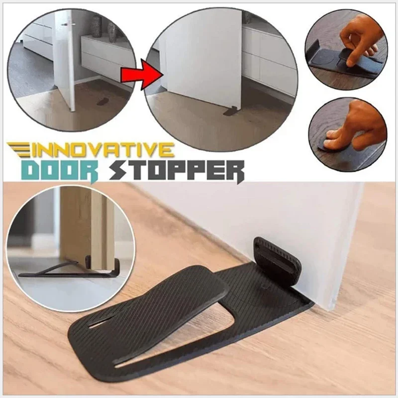 Door Stopper Safety Protector Creative Door Open Wedge Shaped Holder Safe Floor Multi-function Door Stopper