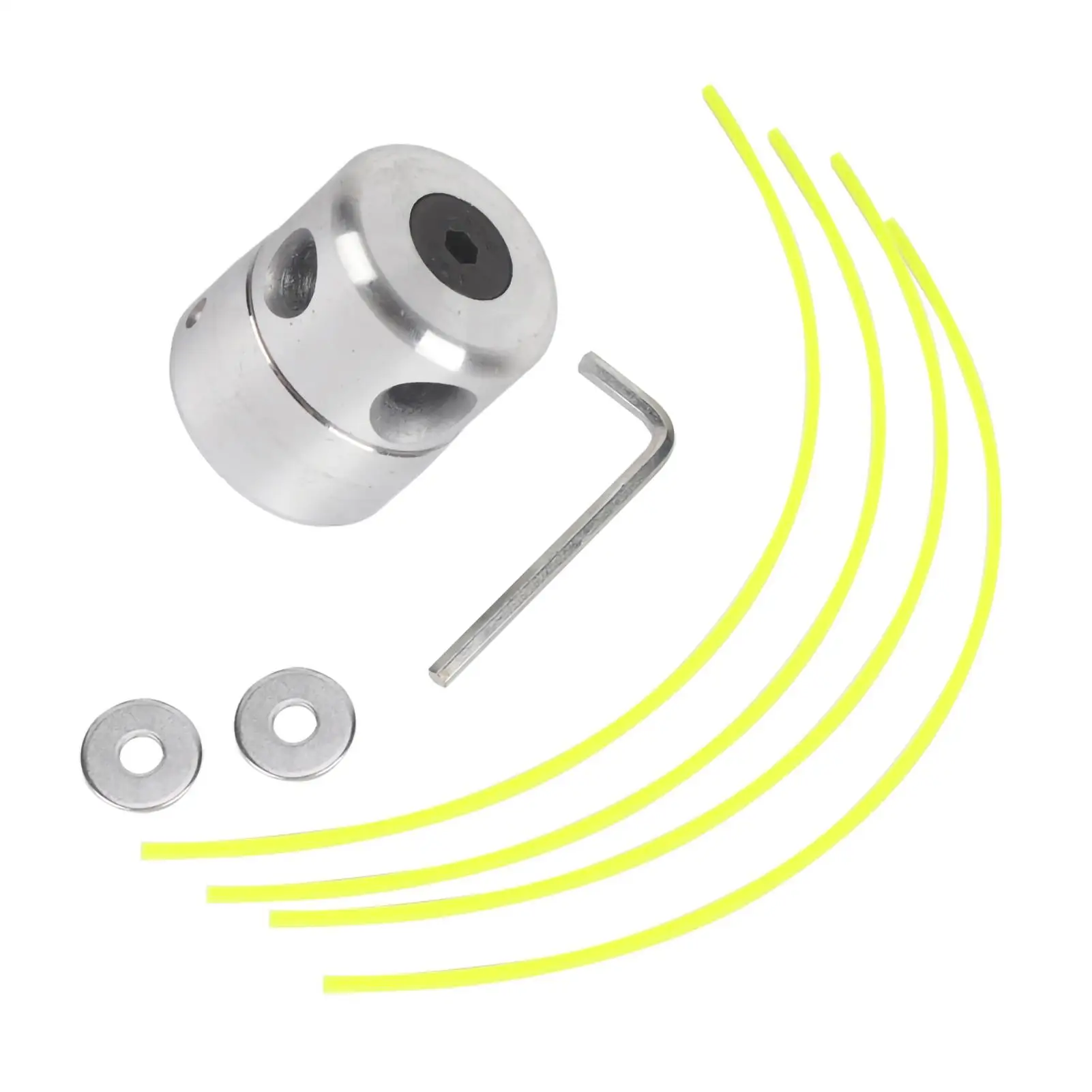 Ersatzteile für Rasentrimmerkopf aus Aluminium mit 4-Linien-Freischneider für Garten-Rasenmäher