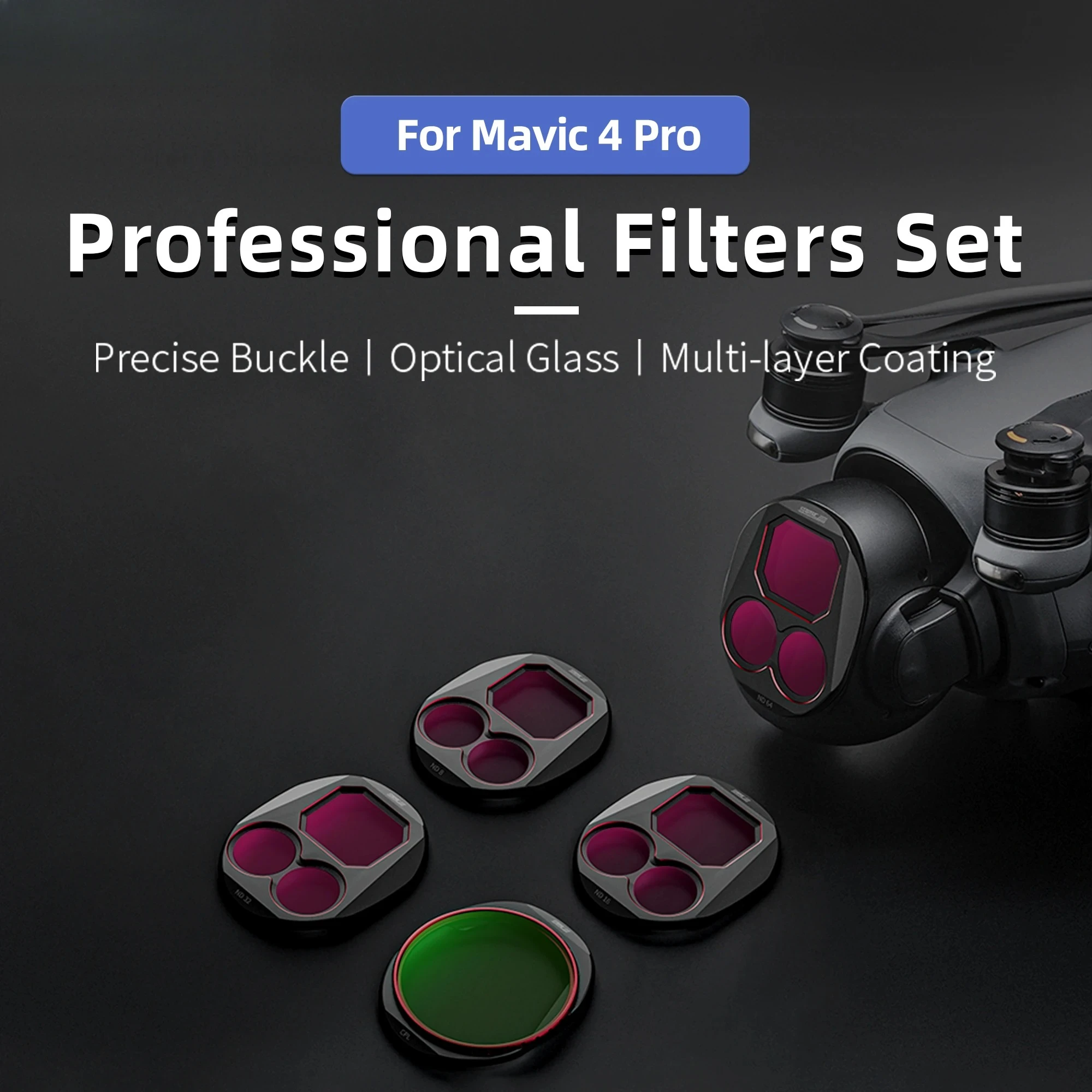 Juego de 4 Filtros ND para Cám - Drone Camera Waterproof reseña y precio
