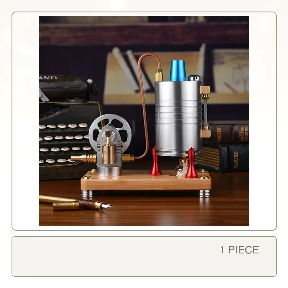 K006 Steam Engine Model with Boiler Retro Start Engine Working Model Physics Experiment Model Toy for Adult Hobby | Model 300232