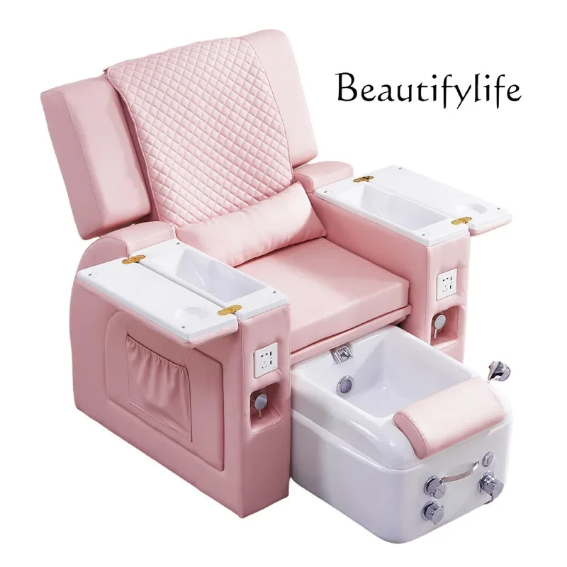 Nail art sofa foot bath sofa electric eyebrow tattooing eyelash reclining chair beauty salon special foot massage bed