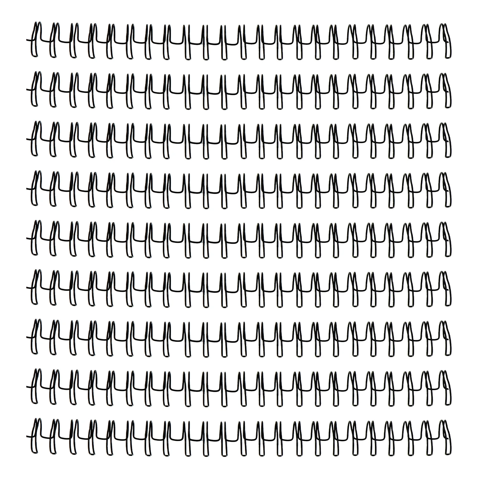 

50pcs Wire Binding Rings 23 Holes Metal File Organizer For Presentation Office University Double Loop Notebook