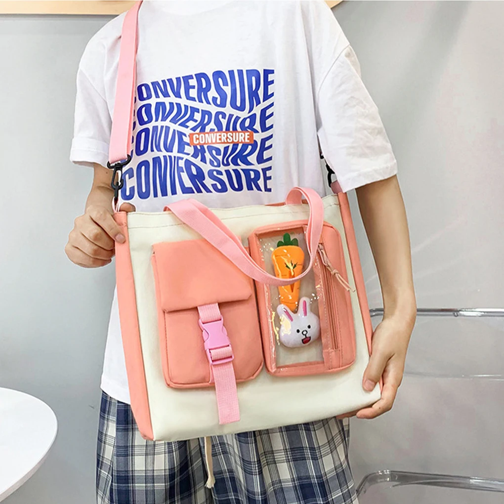 

Школьная сумка большой вместимости и прочная парусиновая школьная многофункциональная школьная сумка для школы синяя