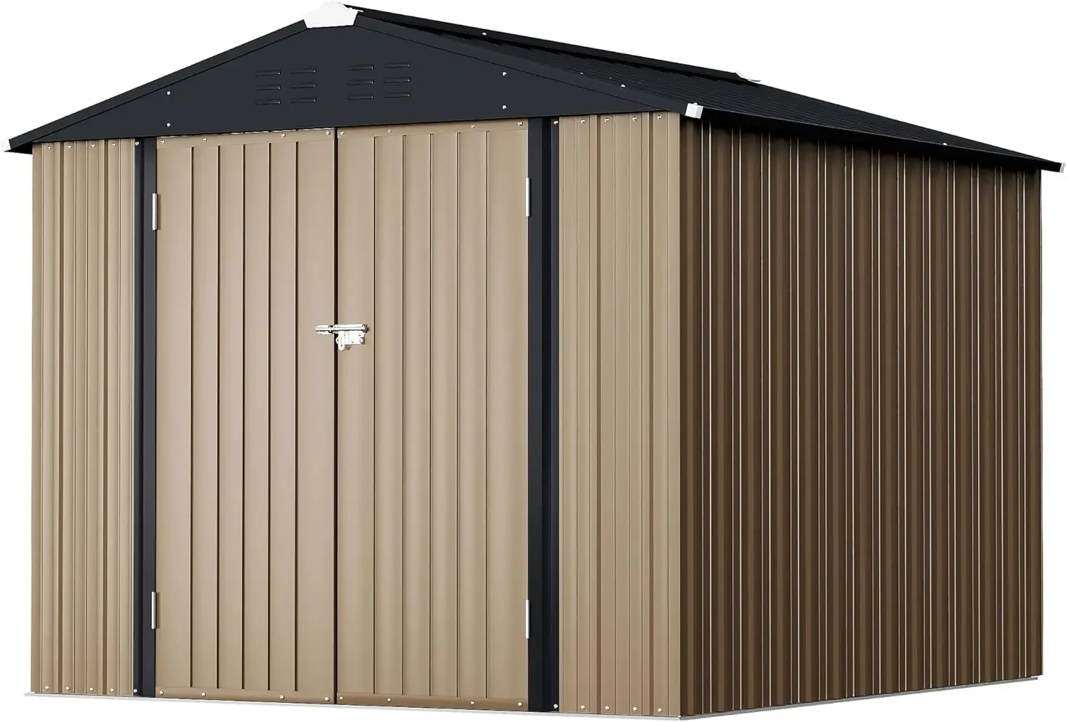 

Gunji 6 X 8 Ft Outdoor Storage Shed Metal Garden Shed With Lockable Door Outside Waterproof Tool For Backyard, Patio