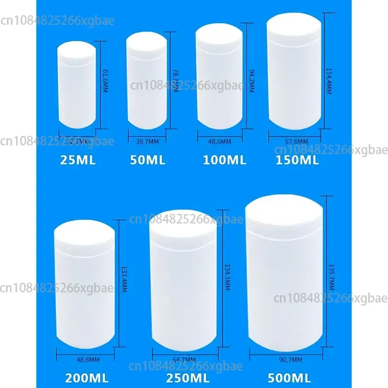 1pc 5ml 10ml 15ml 25ml 50ml 100ml 150ml 200ml 250ml 500ml PTFE Liner for Autoclave Hydrothermal Synthesis Reactor Kettle