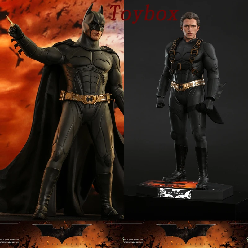 

HOTTOYS MMS595 1/6 Bruce Wayne Batman Collectible Action Figure DC Comic Movie Batman Begins Man Soldier Model 12" Full Set Toys