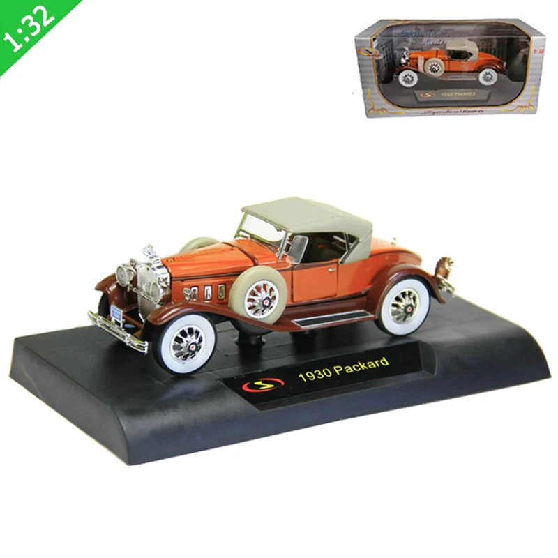 

Diecast Alloy 1/32 1930 Packard Retro Classic Car Model Simulation Cars Vehicle Static Collection Decorated Holiday Gifts Toys