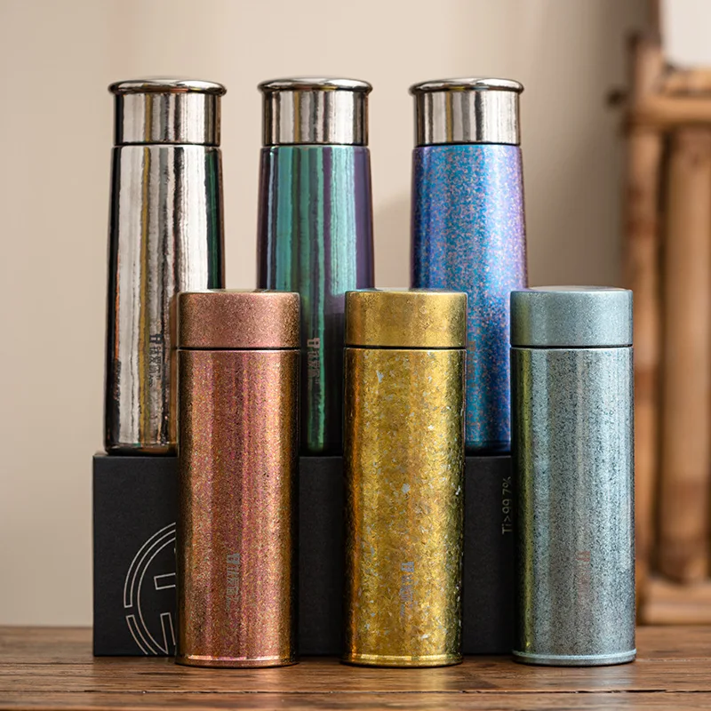 

Pure titanium mug for men and women, large-capacity scalding-proof tea, convenient vacuum double-layer mug, high value.