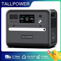 TALLPOWER V2400 Portable Power Station 2160Wh LiFePo4 Solar Generator AC Output 13 Outputs 4800W Peak Power Powerstation 50/60Hz