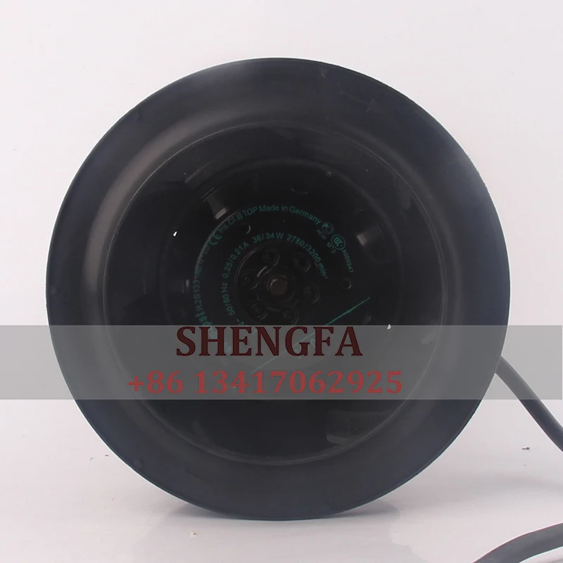 Original GERMANY AC230V 34W DC EC 133*133*91mm 13CM 13391 centrifugal turbine blower R2S133-AE17-05 Cooling fan