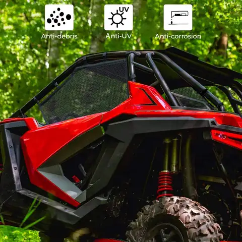 RZR विंडो नेट रोल केज मेश गार्ड 2020 2021 पोलारिस RZR PRO XP 2022 RZR PRO R टू (बाएं और दाएं) के साथ संगत 10 best sales आरजेडआर प्रो एक्सपी - №8