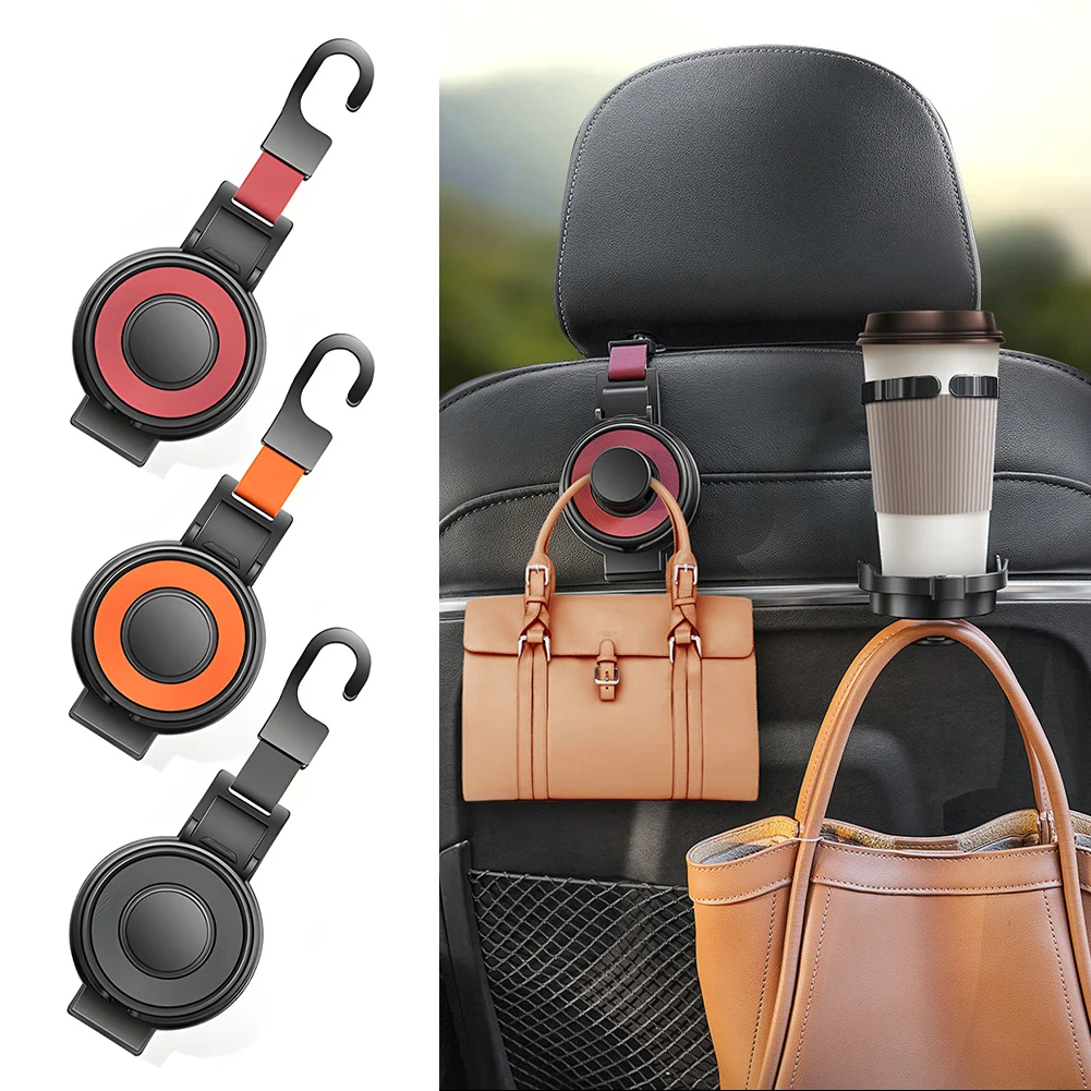 

Car Multifunctional Water Cup Holder Car Seat Headrest Hook Auto Back Seat Organizer Hanger Handbag Car Interior Accessorie