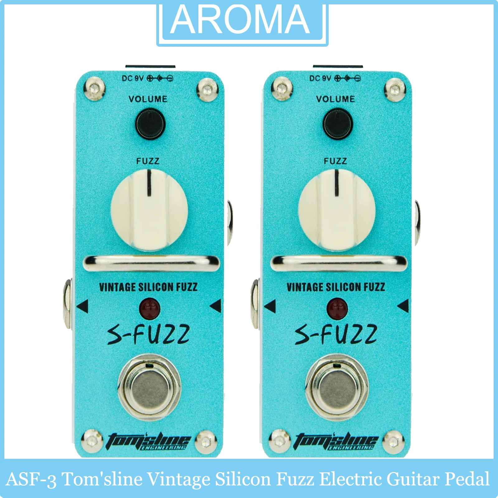 

AROMA ASF-3 Tom'sline винтажная силиконовая педаль для электрогитары Mini с одним эффектом и настоящим обходом, мини-аксессуары для гитары