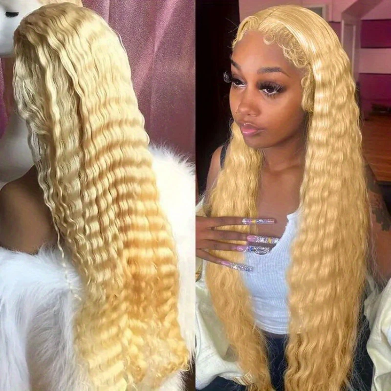 

Deep wave 613 hd Lace Frontal Wig 13x6 Lace Frontal Wigs 13x4 Lace Front Curly Wigs Human Hair for Women Choice Colored Wigs