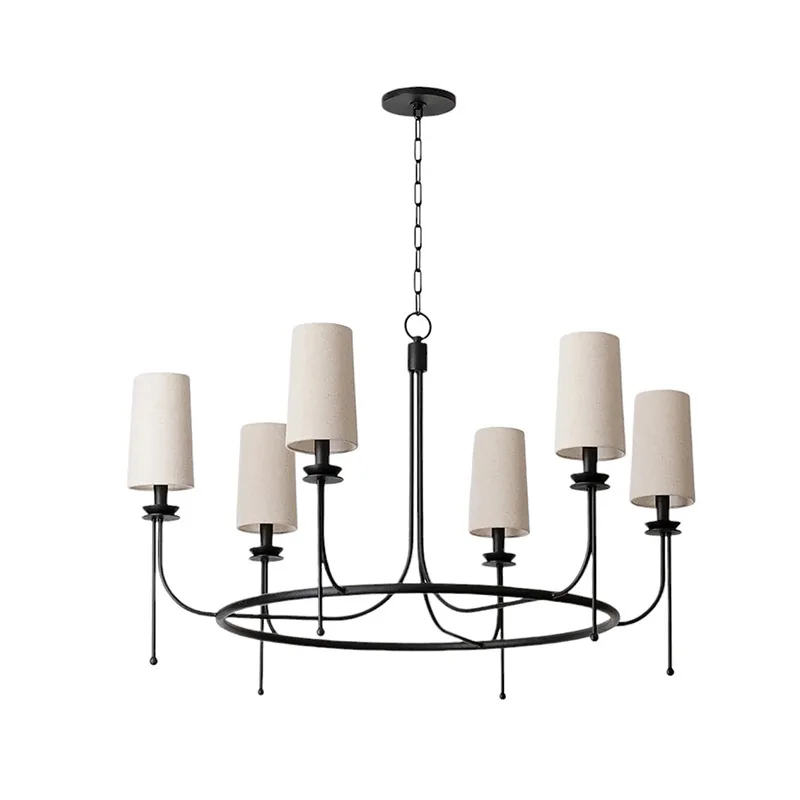 

American retro chandelier living room main lamp bedroom room dining room lamp township villagers