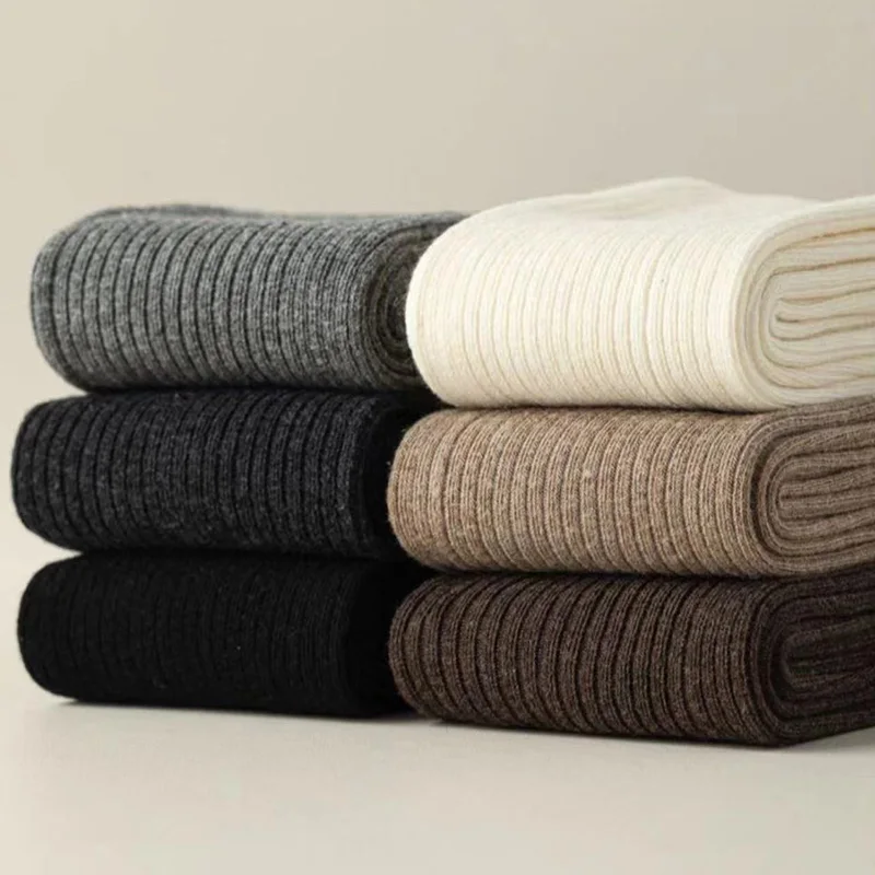 Autumn and Winter Wool Pantyhose for Warmth, High Waisted Leggings, Outer Wear, Knitted Cold Proof, Leg Protection, Sock Covers