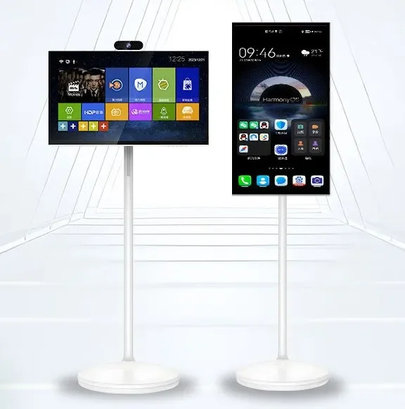 

24.5 Inch Free Standing Portable Smart TV with 360 Rotating Stand Touch Screen Rechargeable Wireless Television Mobile Display