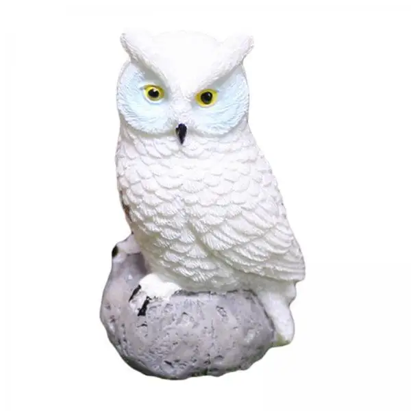3x Miniature Owl Figurines, Owl Landscape Garden Decoration, Resin Miniature Birds, Mini Owl for Plant Pot, Bonsai Craft Decor