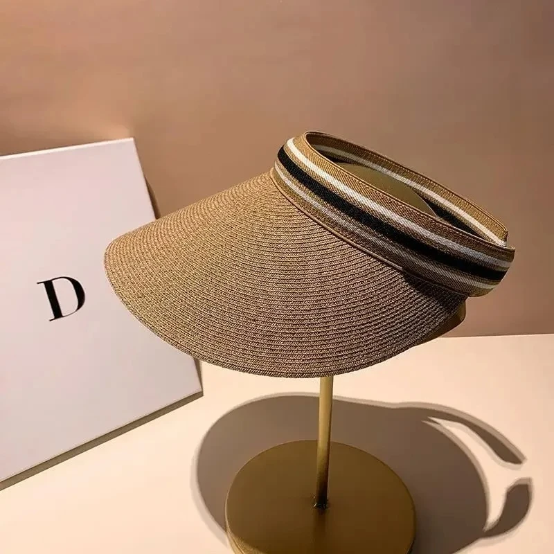 

Light luxury fashion cap beach resort travel letter empty hat female sunshade sunscreen artifact