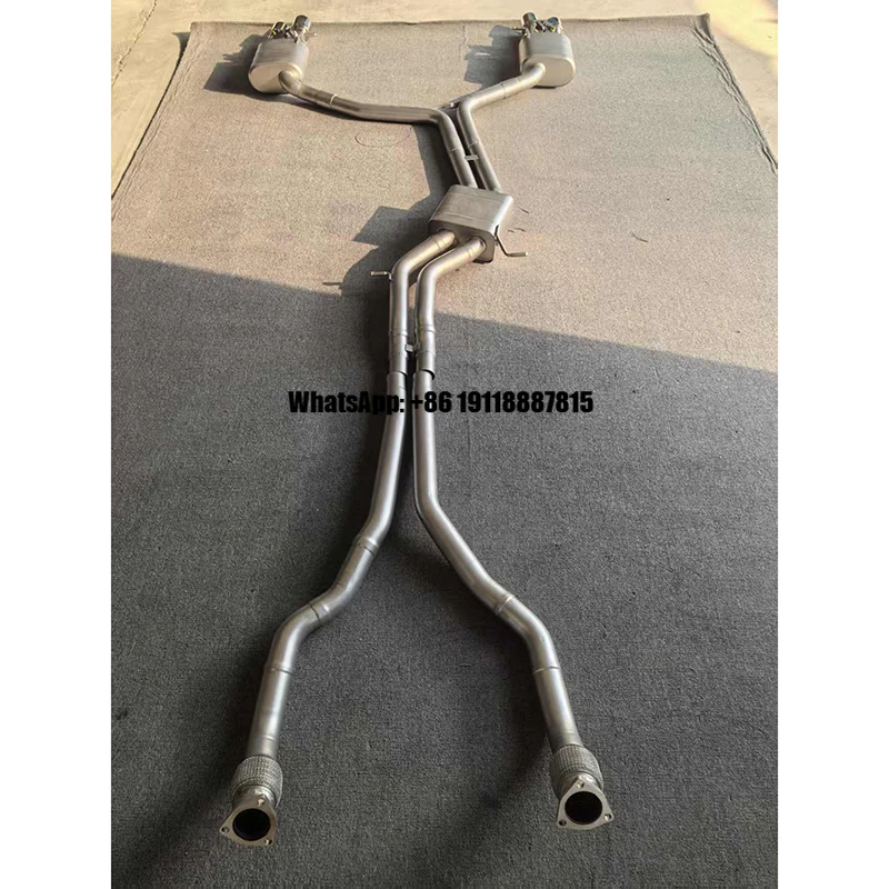 

Factory Full Exhaust System for Audi 2.9TT 2017- Midpipe & Valved Muffler Catback Ss304 Exhaust Pipes
