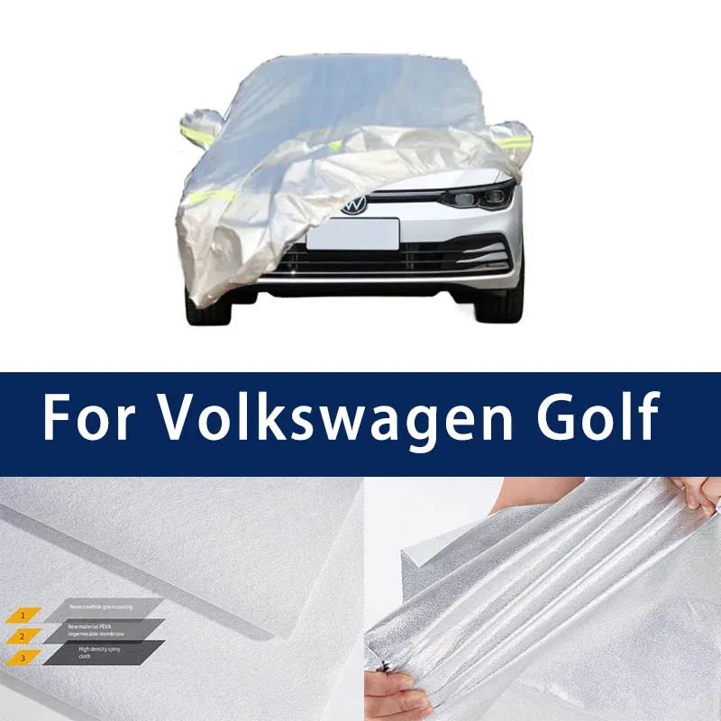 

Full car hood dust-proof outdoor indoor UV protection sun protection and scratch resistance For Volkswagen Golf Car umbrella