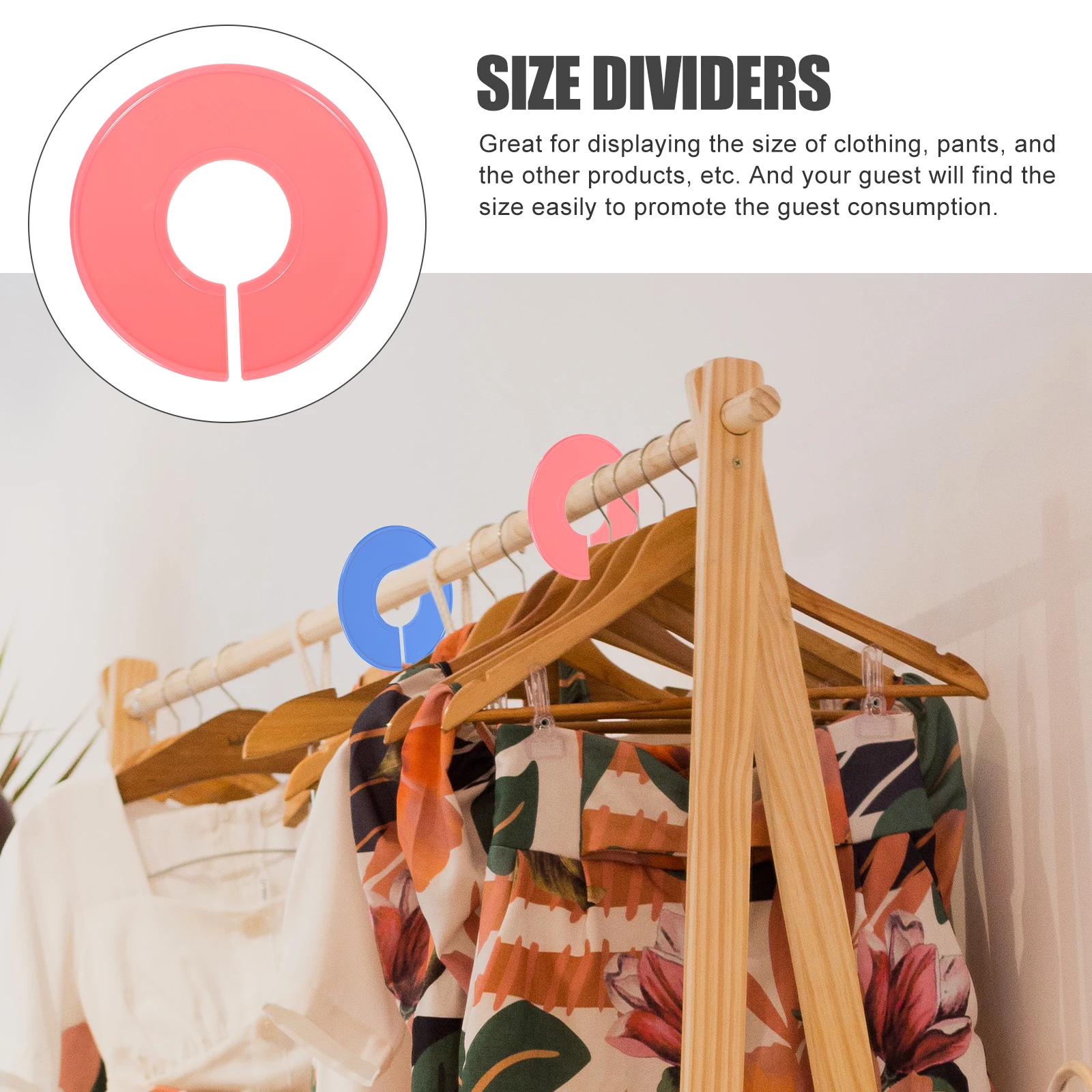 

12 PCS Hanging Wardrobe Divider Clothes Clothing Dividers for Separator Closet Labeled Sorting Writable
