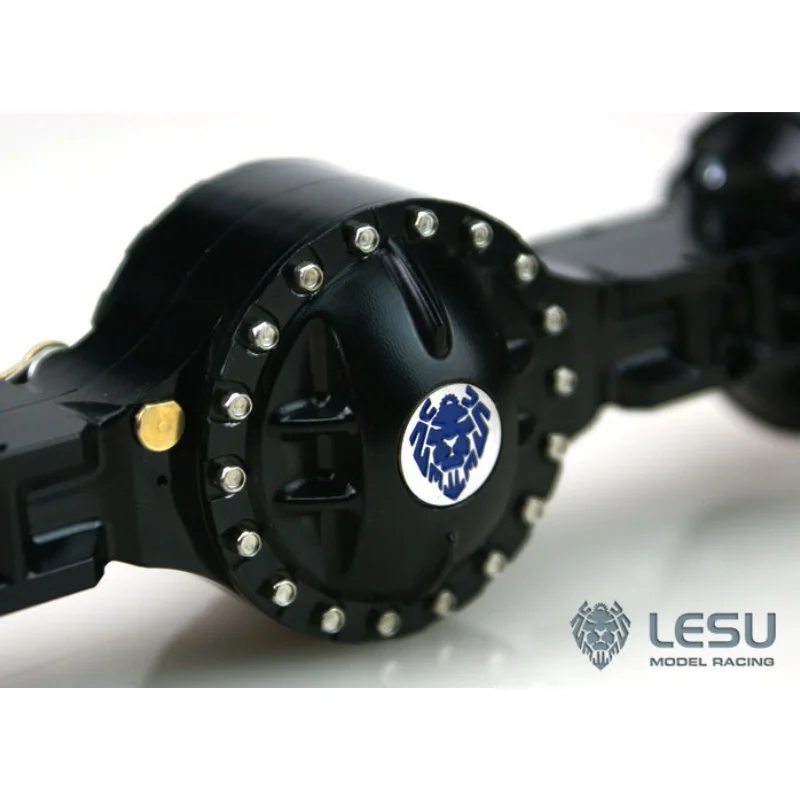 RC 1/14 LESU Metal CNC Differential Lock Axle for Tamiya Hydraulic Excavator Loader Dump Truck for VOLVO Trailer Tipper DIY Part