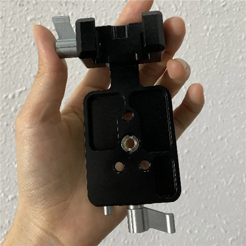 ABGN 2X монтажная пластина для рельсового зажима Холодный башмак 1/4 3/8 Вертикальный адаптер для DJI RS2 RSC2 RS3 Pro RS3 Вертикальные компоненты Запчасти
