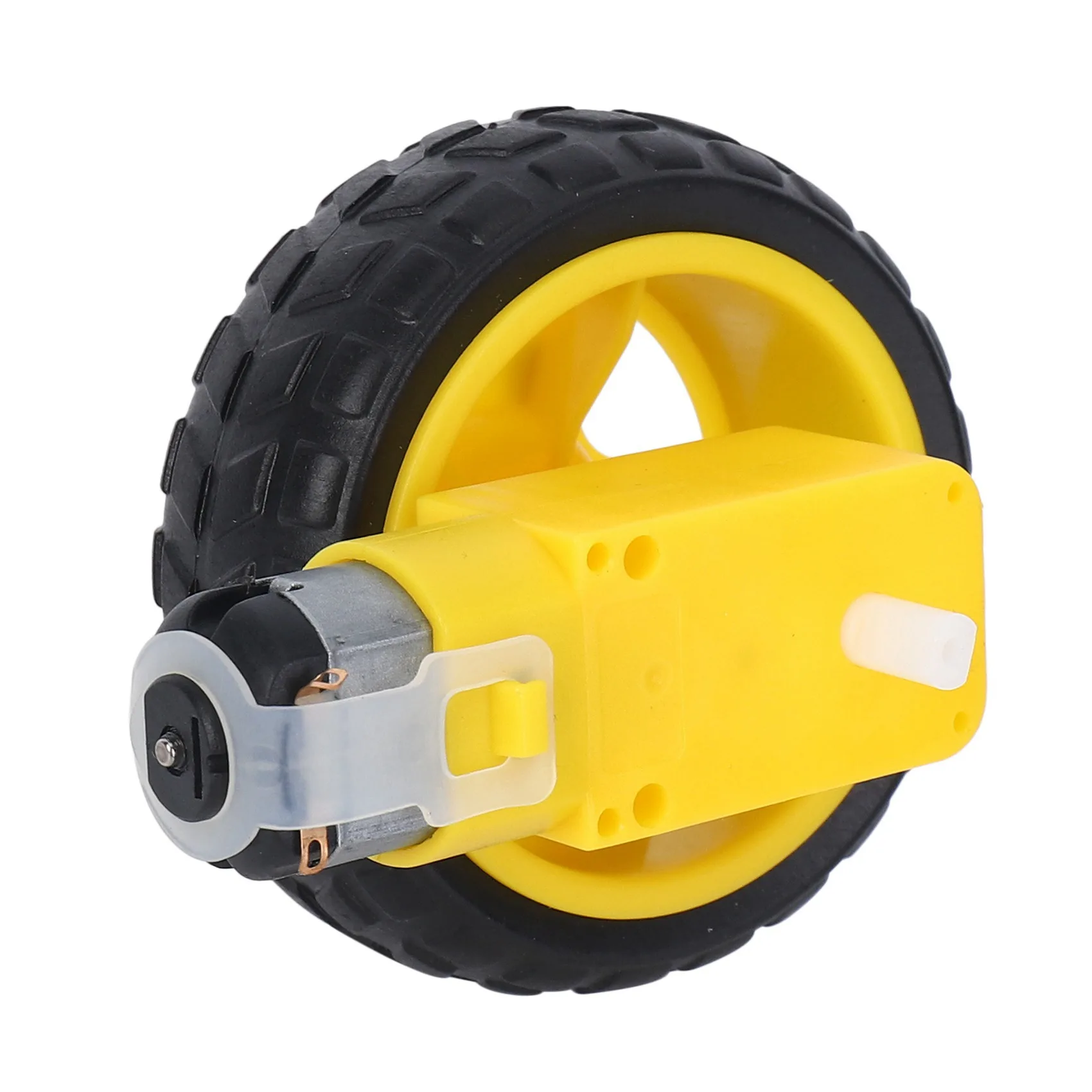 AFOURT-8 Stück für Arduino Smart Car Robot Kunststoffreifenrad mit DC 3-6V Getriebemotor – Detail 3