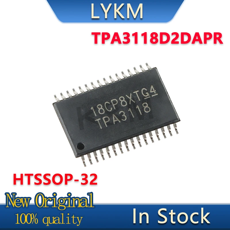 5-10/PCS New Original TPA3118 TPA3118D2 TPA3118D2DAPR HSSOP32 Mono Class D audio amplifier chip In Stock